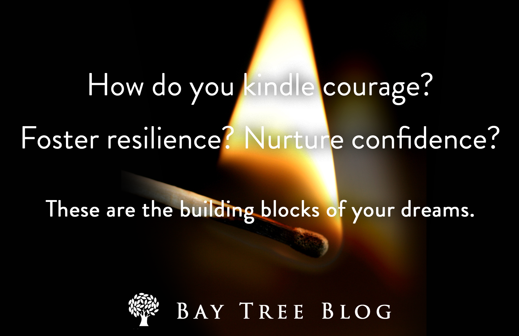 How do you kindle courage? Foster resilience? Nurture confidence? These are the building blocks of your dreams. BayTreeBlog.com