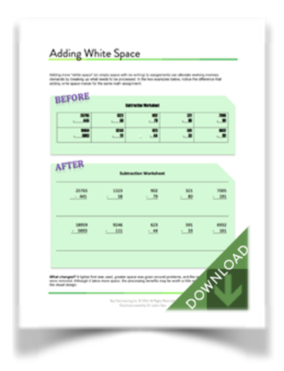 Download "Adding White Space" (from BayTreeBlog.com)